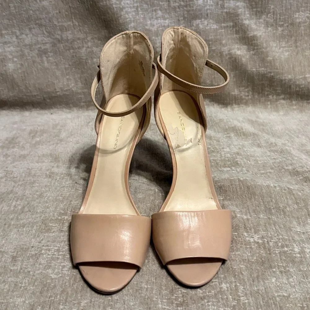 Bandolino Nude Ankle Strap Heels